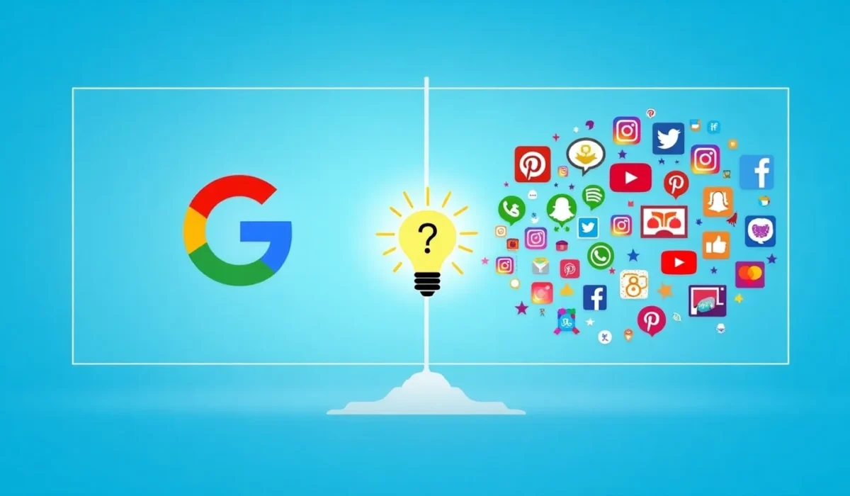Google or social media for traffic