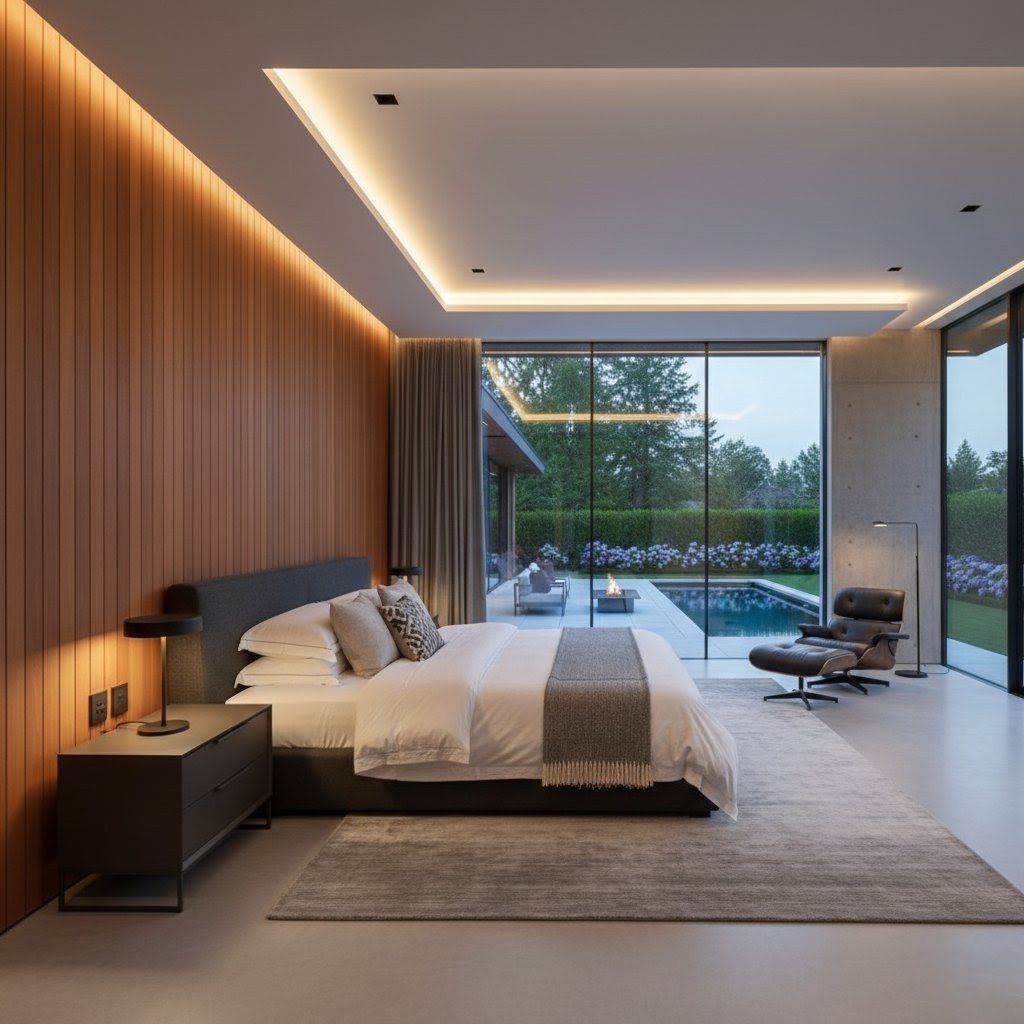 The Violet, Plum, and Oak Theme Villa – Master Bedroom - 1