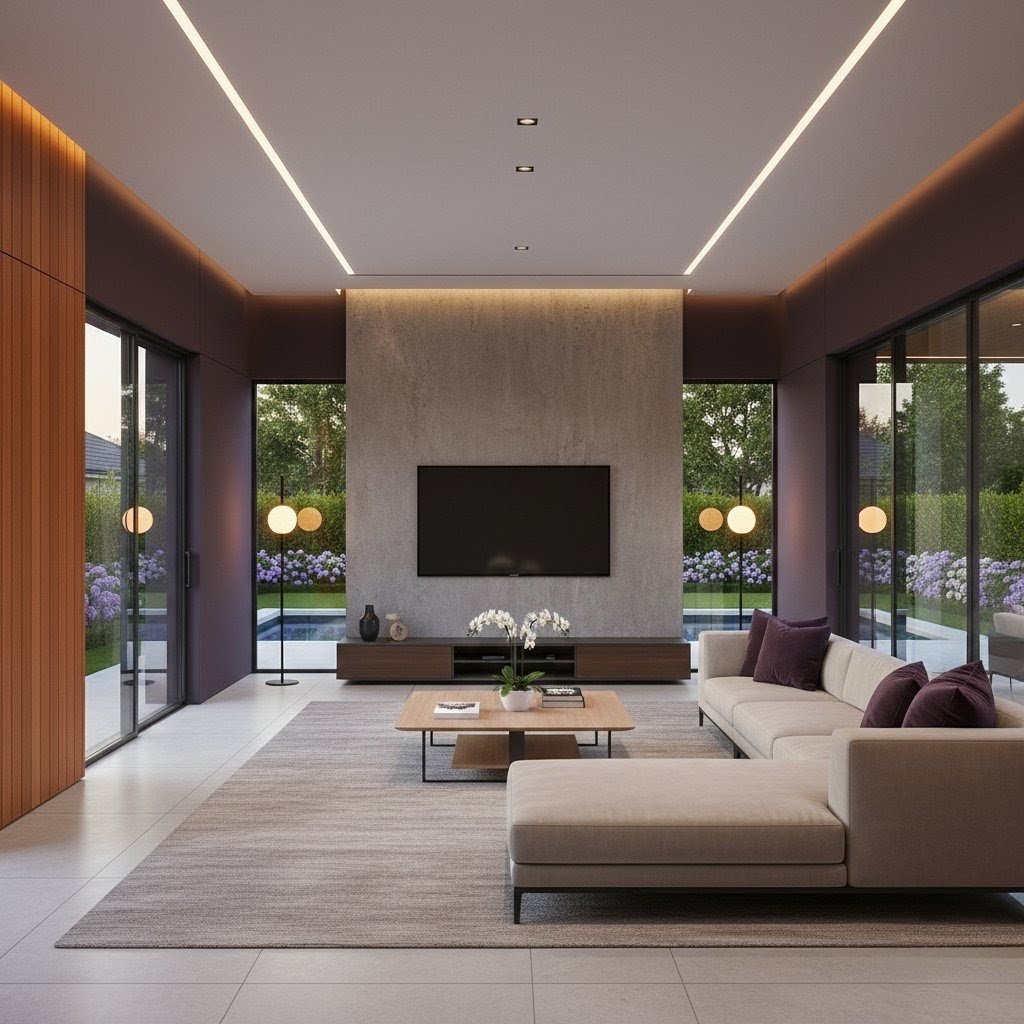 The Violet, Plum, and Oak Theme Villa – TV Lounge -8